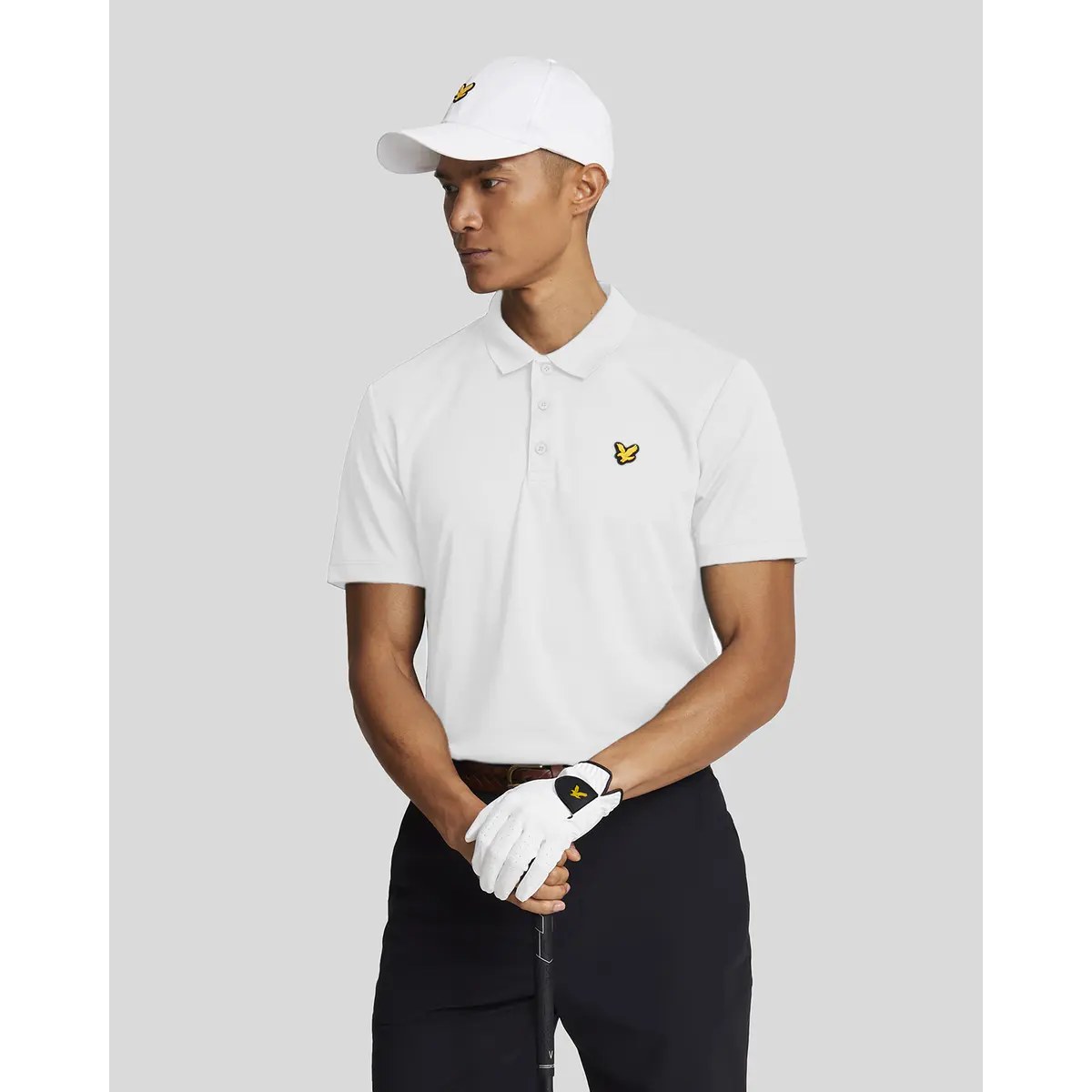 LYLE & SCOTT GOLF TECH POLO SHIRT - WHITE