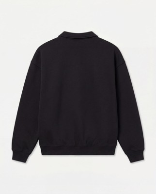 HERA WOMENS COLLECTIVE COLLARED SWEATSHIRT - BLACK