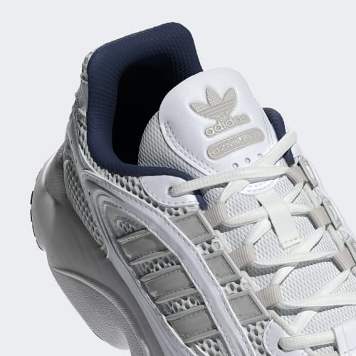 ADIDAS ORIGINALS OZMILLEN TRAINERS - CLOUD WHITE/GREY ONE/BRIGHT BLUE