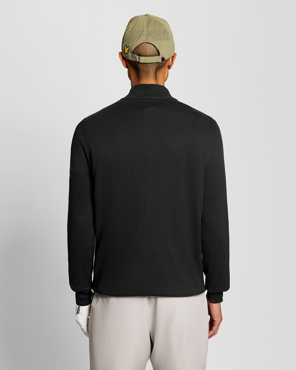 LYLE & SCOTT GOLF 1874 QUARTER ZIP JUMPER - JET BLACK