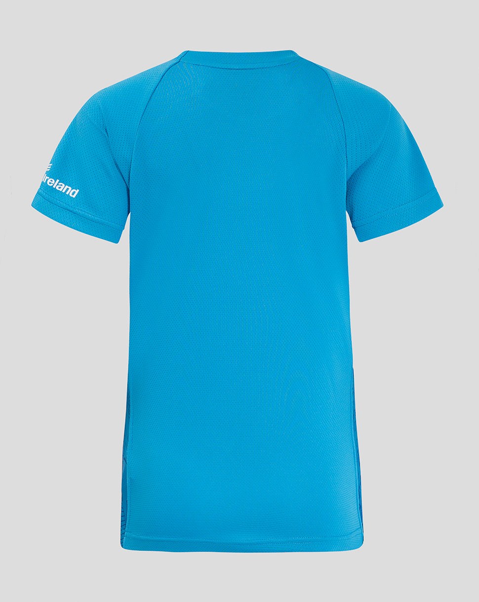 CASTORE LEINSTER MATCHDAY SHORT SLEEVE TEE WOMENS - MED BLUE/ CERULEAN