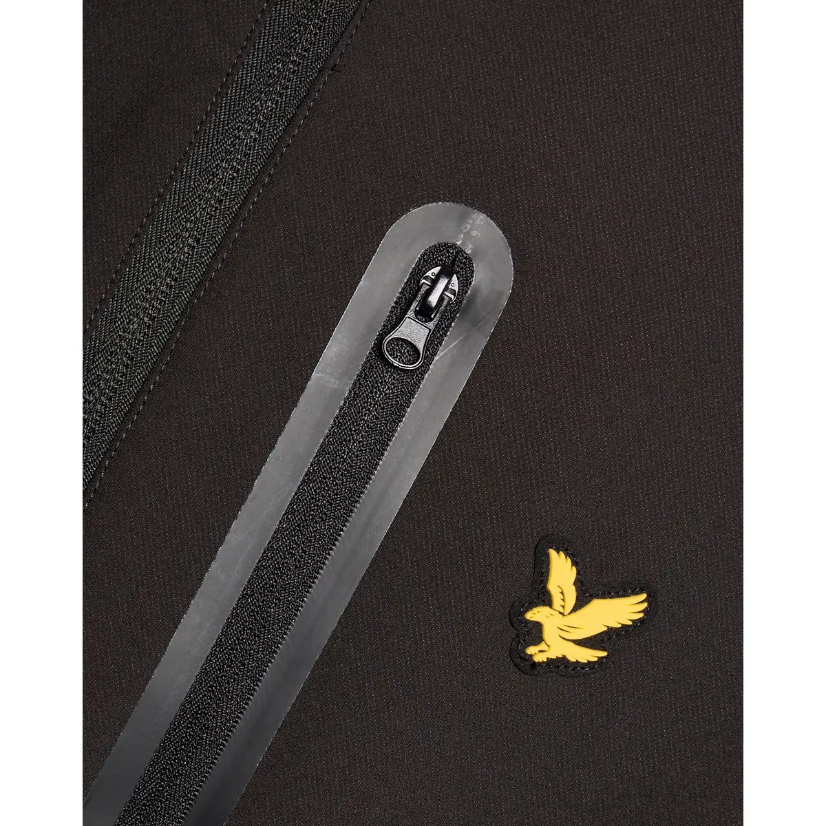 LYLE & SCOTT BRANDED HOODED JACKET - JET BLACK