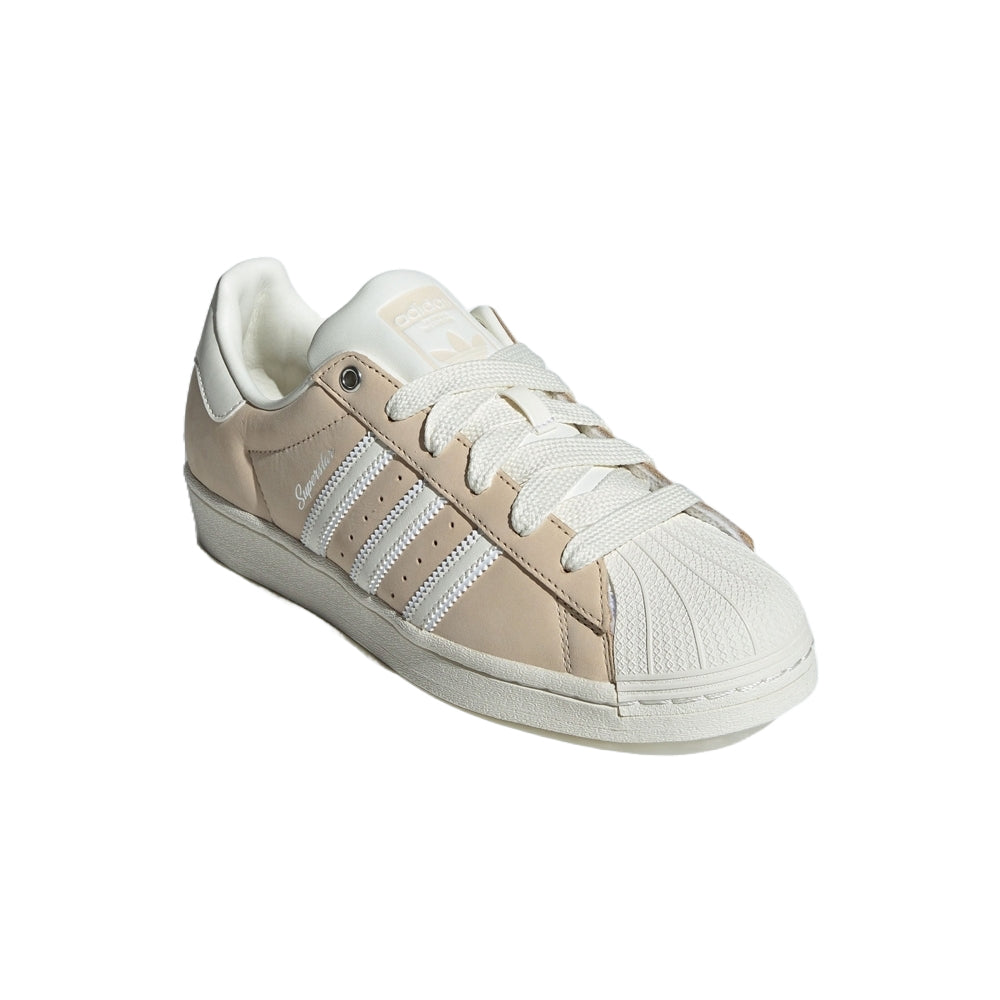 ADIDAS ORIGINALS SUPERSTAR WOMENS TRAINERS - OFF WHITE/SAND STRATA/CLOUD WHITE