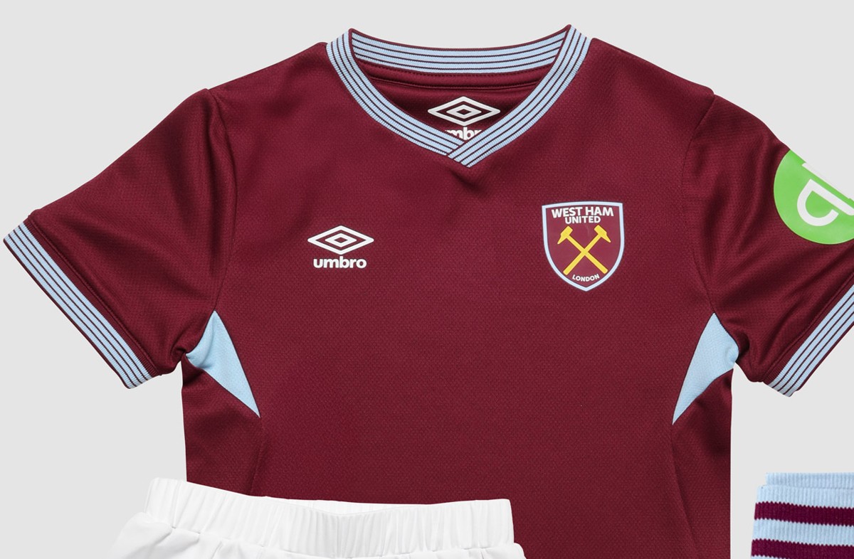 UMBRO WEST HAM 25/26 HOME INFANT KIT - NEW CLARET