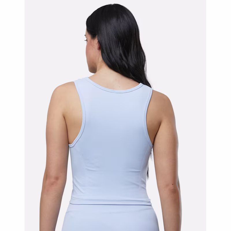 UNDER ARMOUR W SEAMLESS TANK - Celeste / White