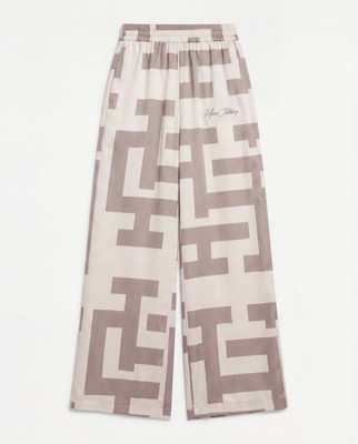 HERA WOMENS PRINTED TROUSER - OFF WHITE/ TAUPE