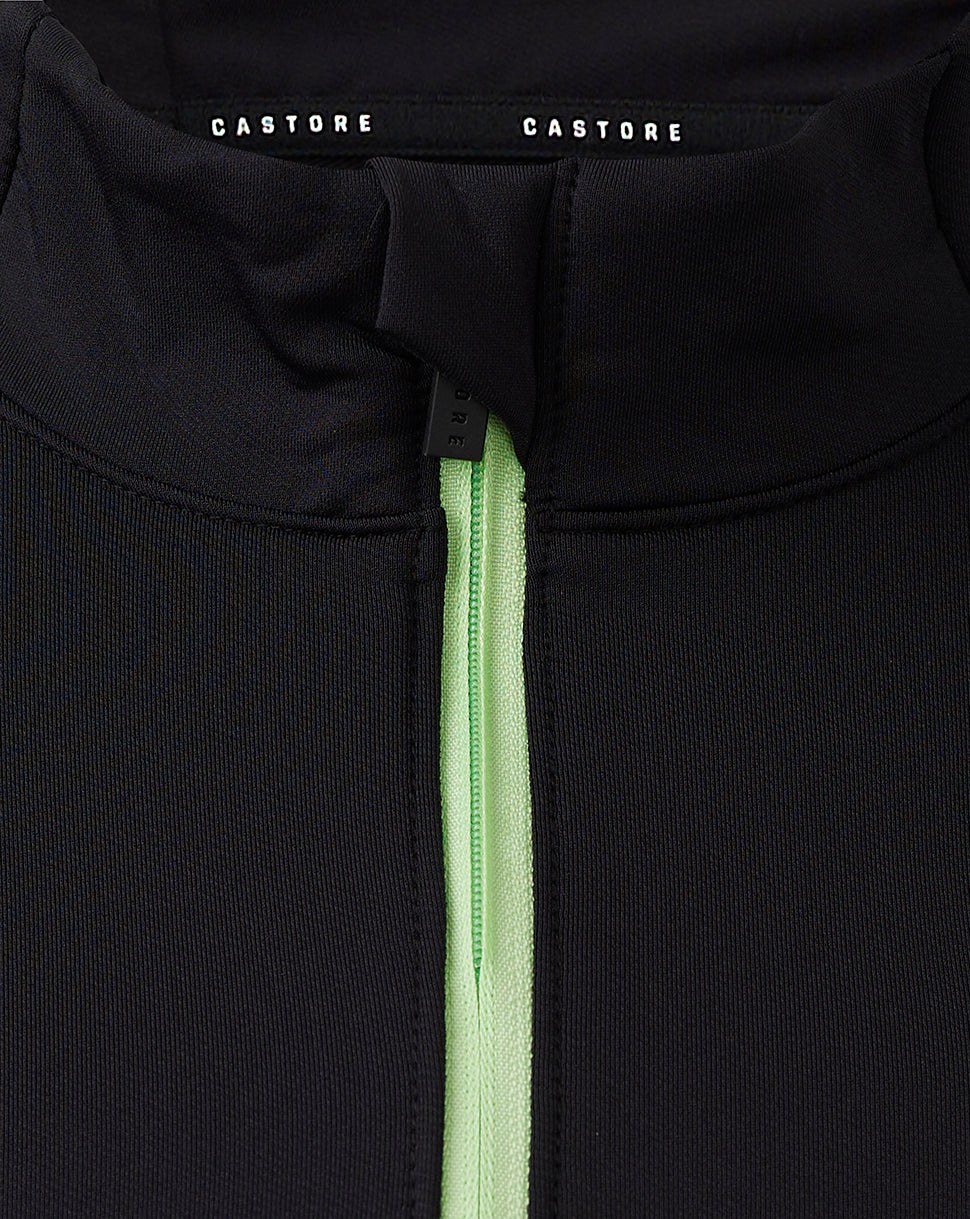 CASTORE FAI PRO COACHES 1/4 ZIP TRAINING TOP - CAVIAR/EBONY