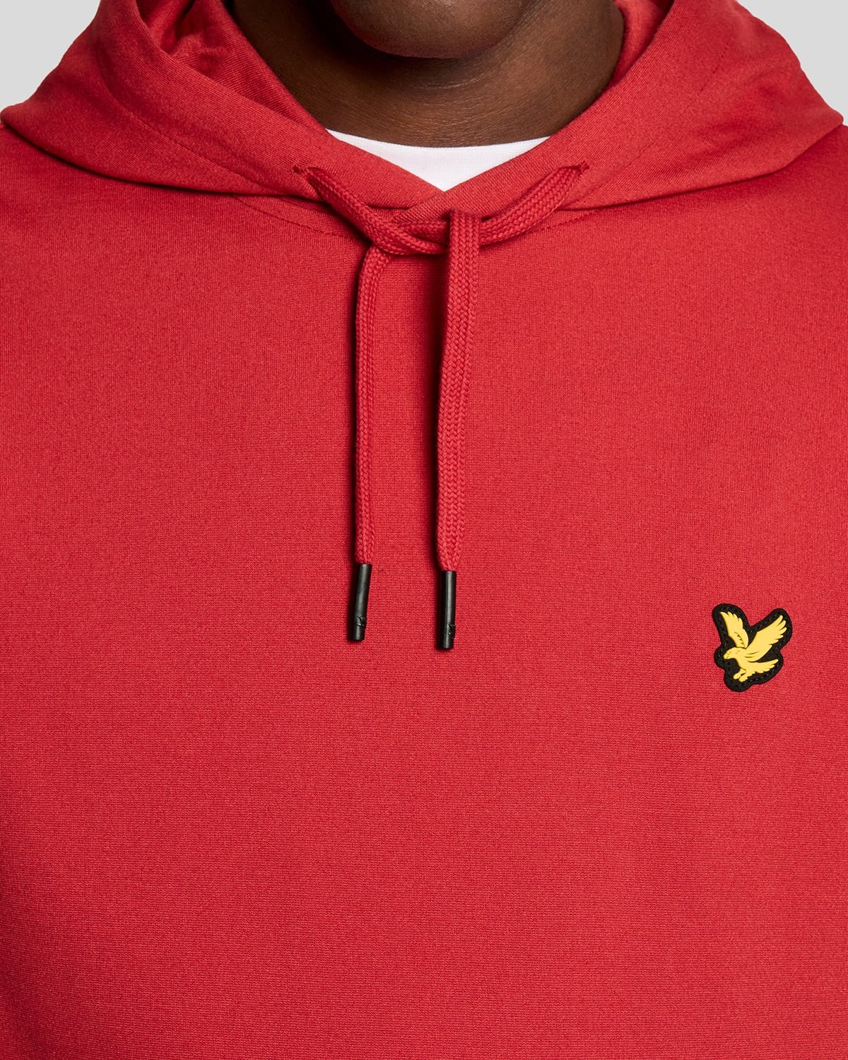 LYLE & SCOTT FLY FLEECE HOODIE - GARNET