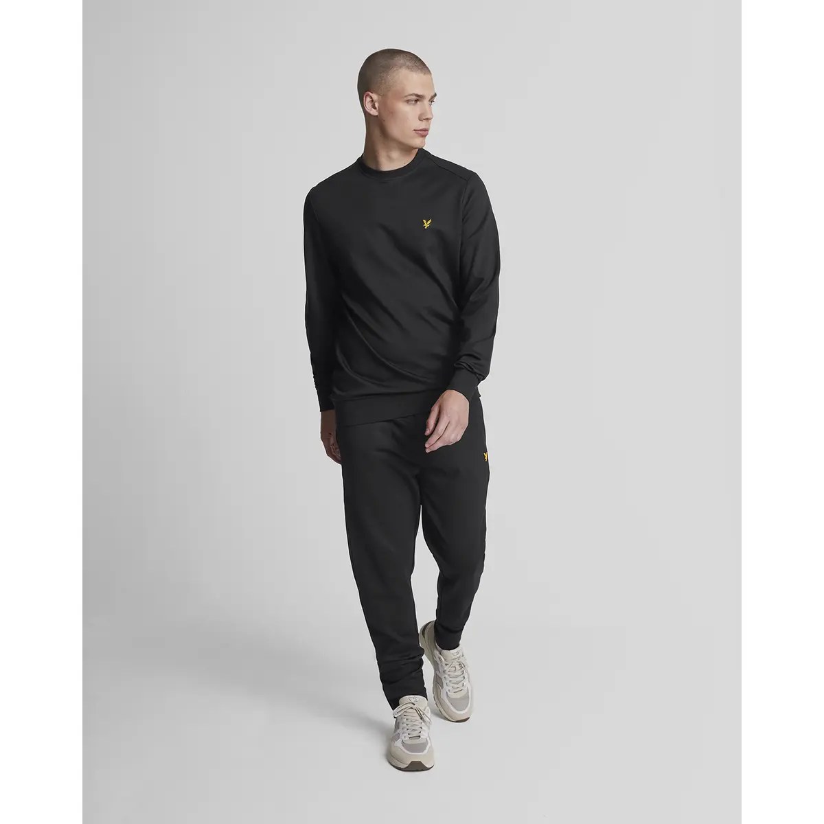 LYLE & SCOTT FLY FLEECE TRACKIES - JET BLACK