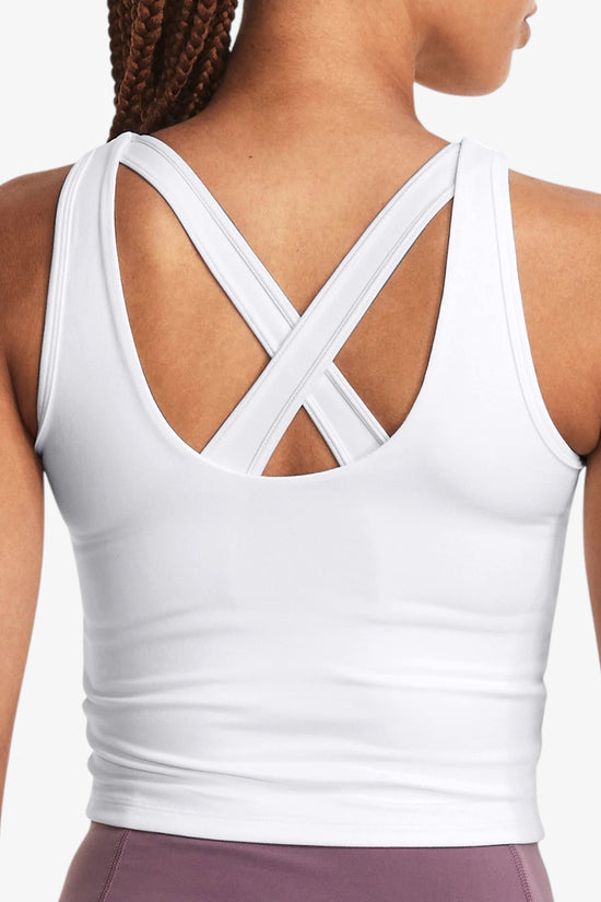 UNDER ARMOUR W MOTION TANK - WHITE / HALO GRAY
