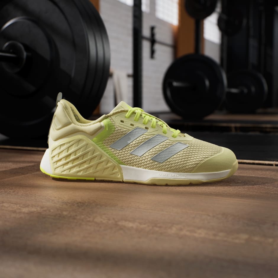 ADIDAS DROPSET 3 WOMENS TRAINING SHOES - SAND/GREEN