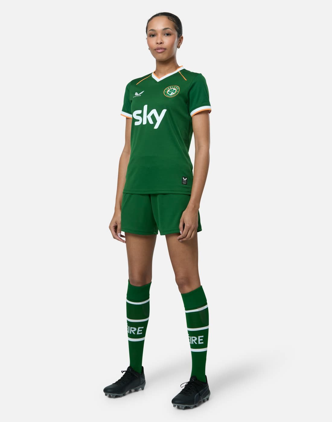 CASTORE HOME SHORT WOMENS - FORMAL GARDEN/CASTORE WHITE IRELAND FOOTBALL