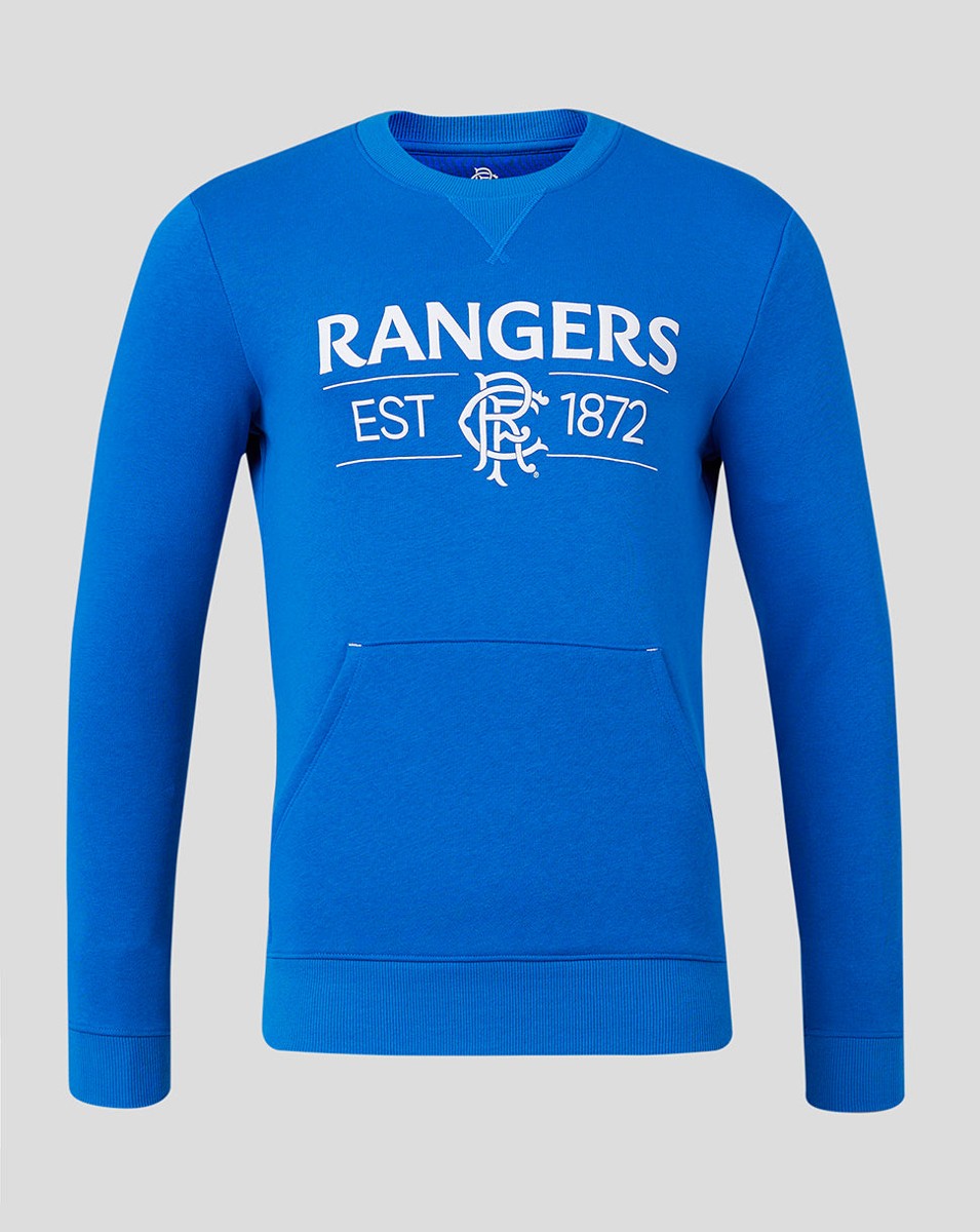 CASTORE RANGERS CONTEMPORARY ESTABLISHED SWEATSHIRT - LAPIS BLUE
