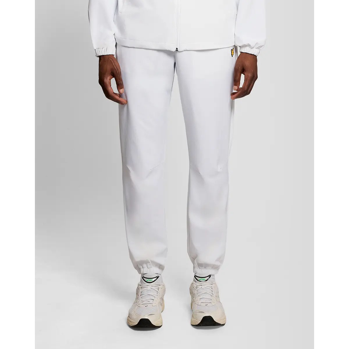 LYLE & SCOTT STRIPED TRACKIES - WHITE