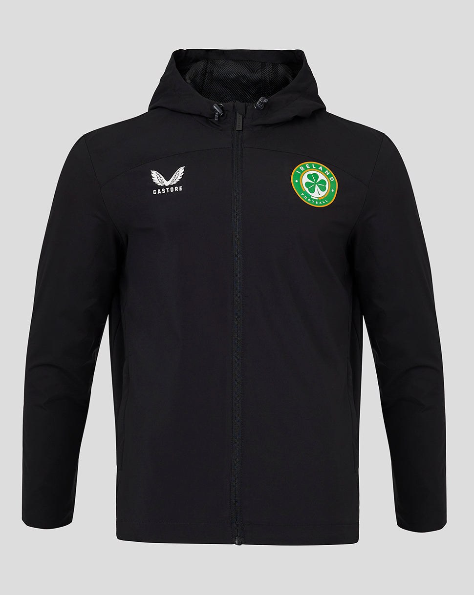 CASTORE FAI PLAYERS RAIN JACKET JUNIOR - CAVIAR