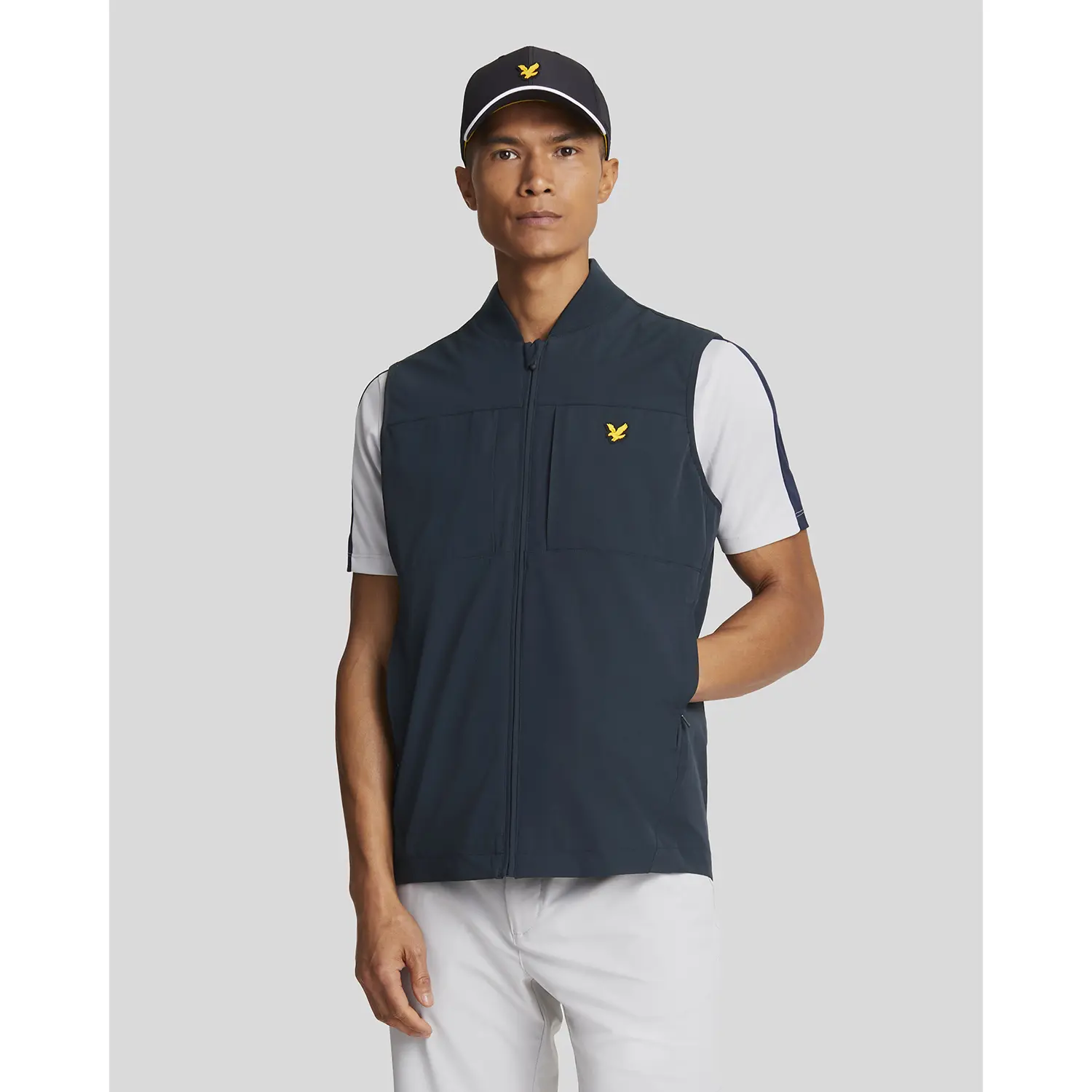 LYLE & SCOTT TECH GOLF GILET - DARK NAVY