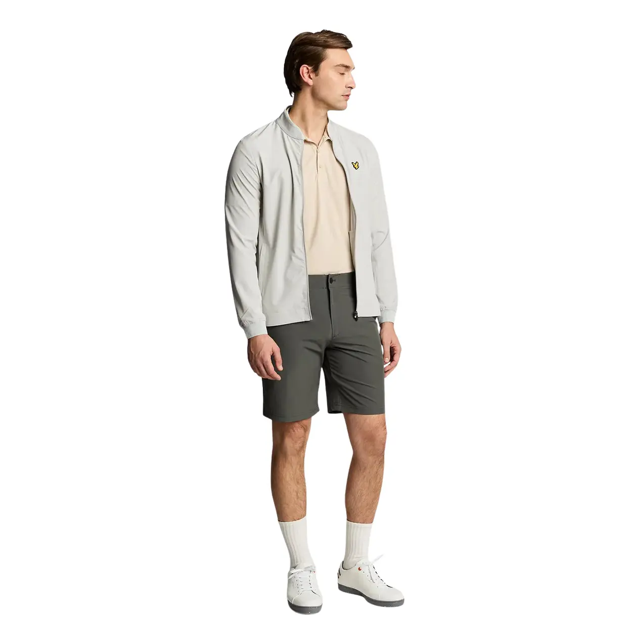 LYLE & SCOTT 5 POCKET GOLF SHORTS - GRANITE