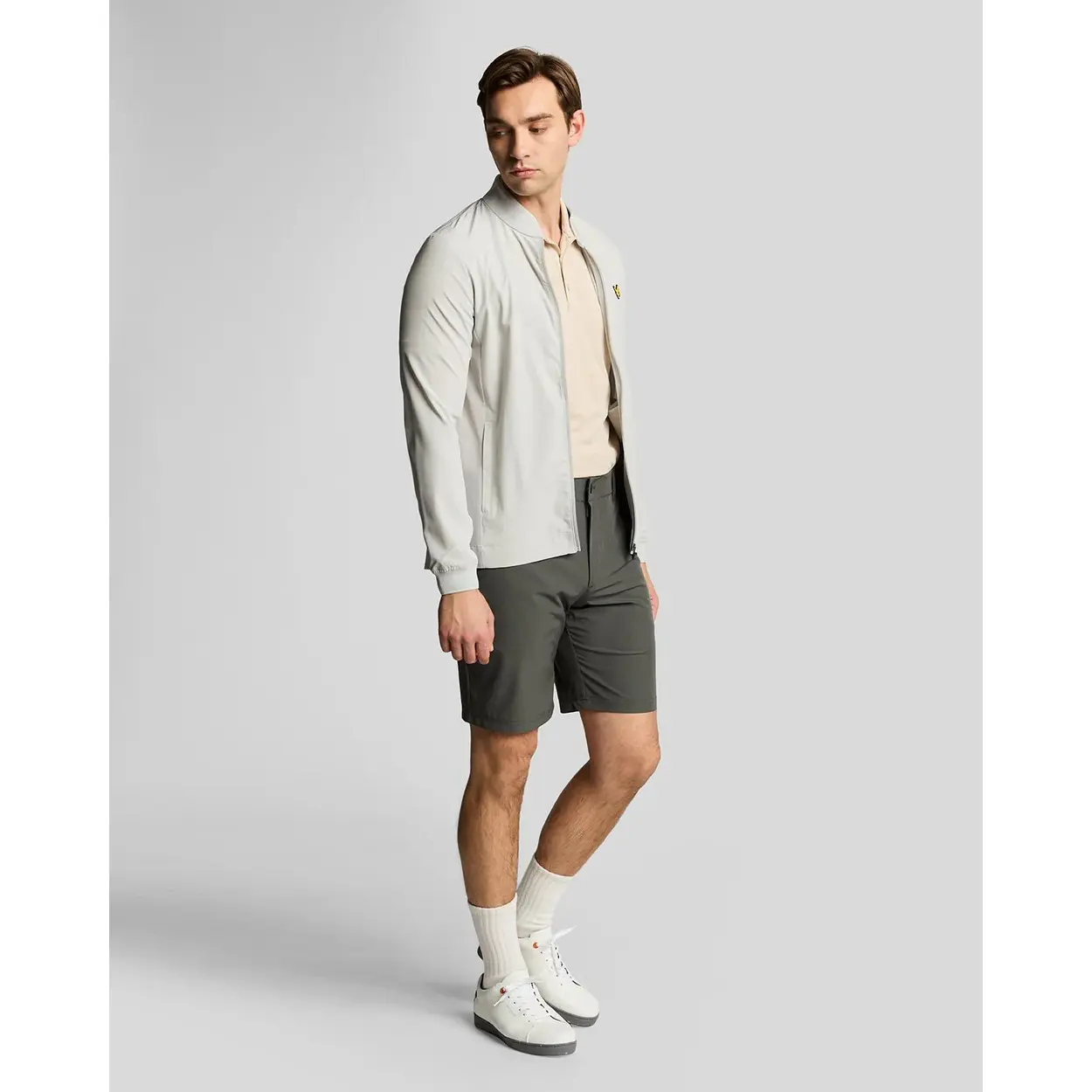 LYLE & SCOTT 5 POCKET GOLF SHORTS - GRANITE