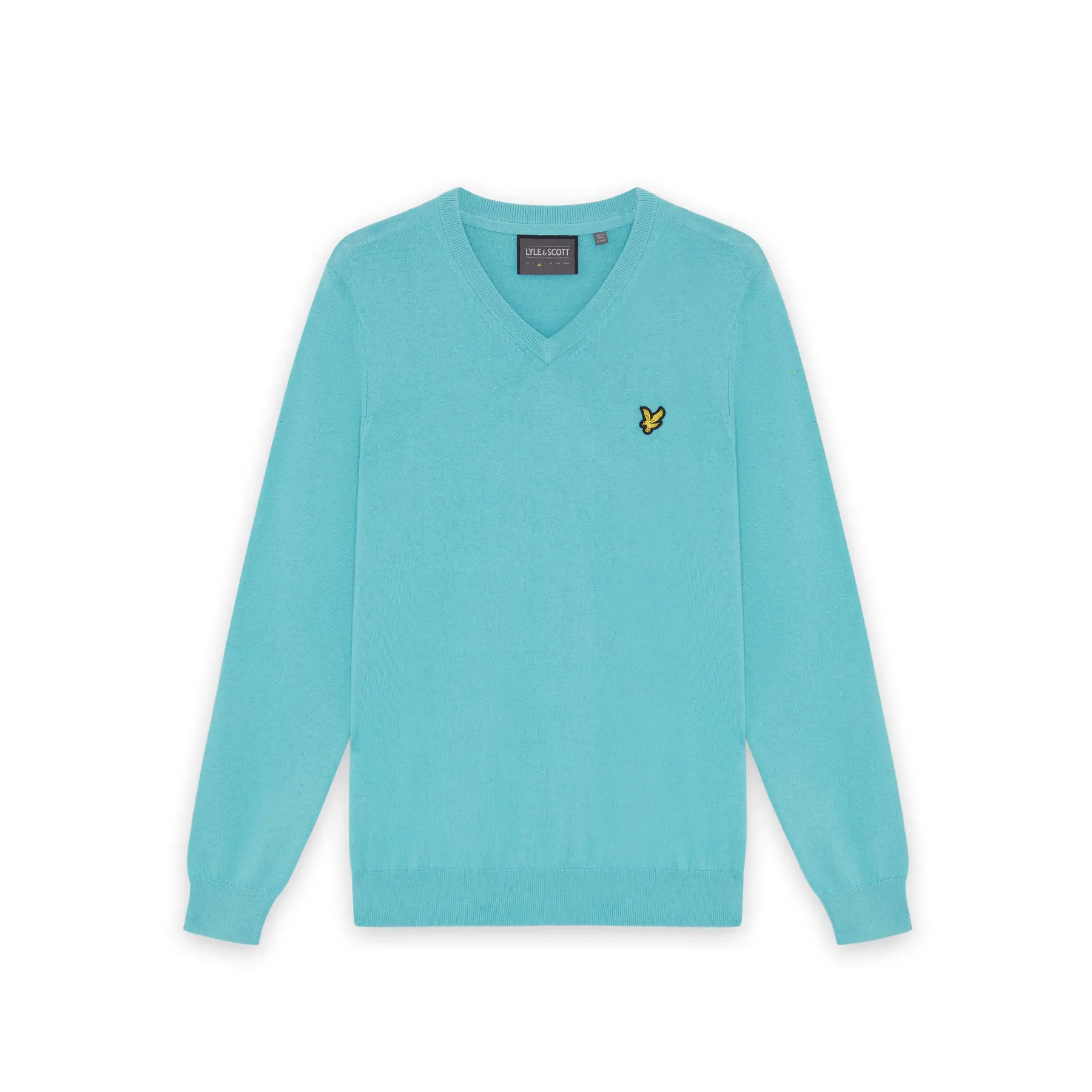 LYLE & SCOTT GOLF V NECK PULLOVER - AQUAMARINE BLUE