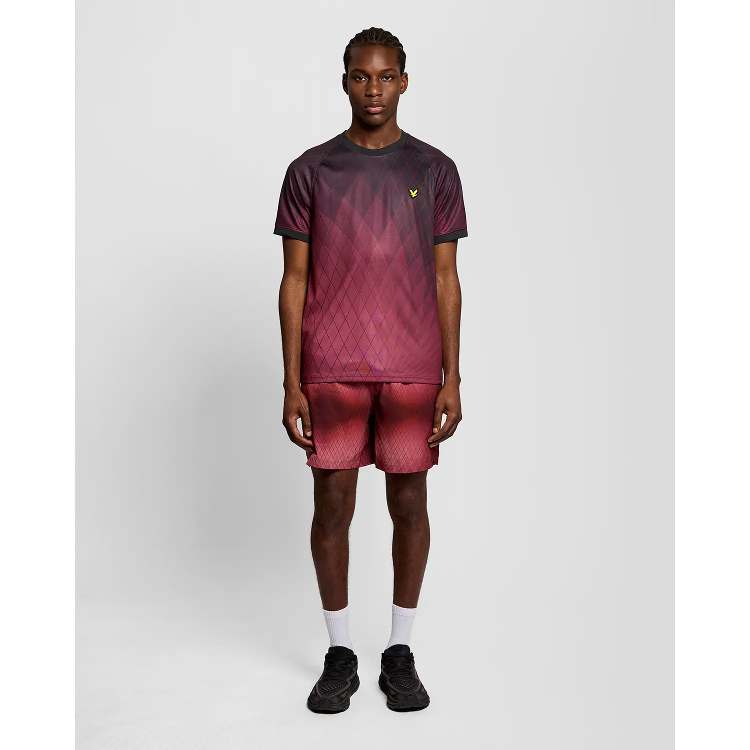 LYLE & SCOTT MONOGRAM PRINTED SWIM SHORT - FIG