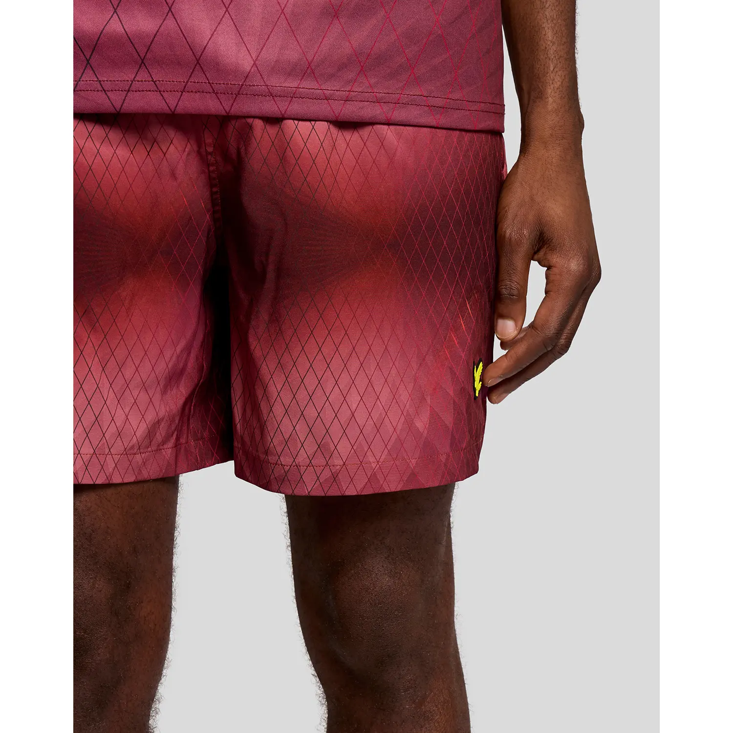 LYLE & SCOTT MONOGRAM PRINTED SWIM SHORT - FIG