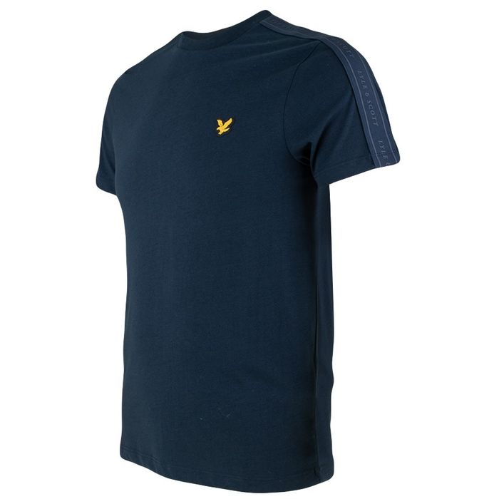 LYLE & SCOTT TAPE T-SHIRT - DARK NAVY