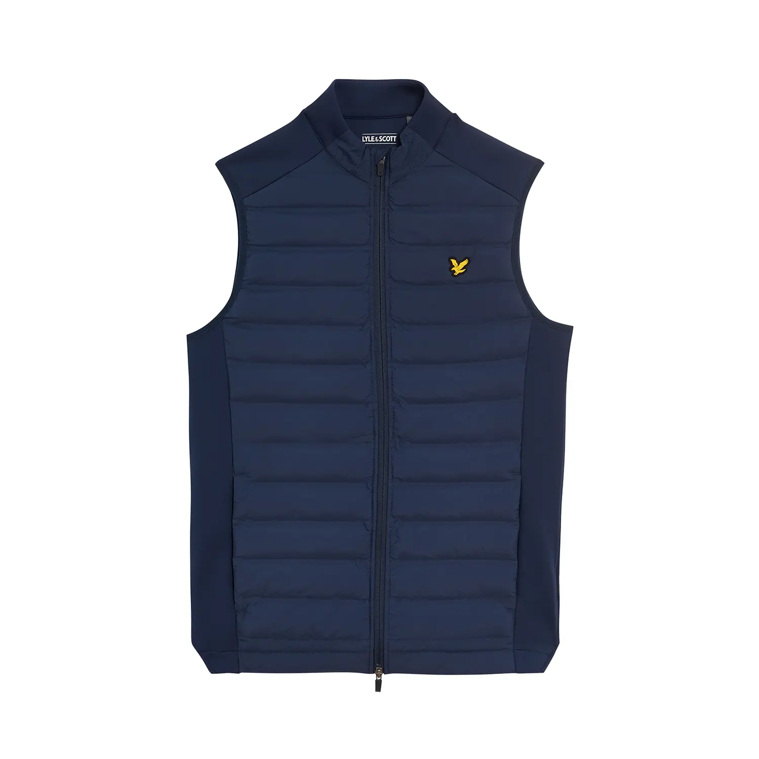 LYLE & SCOTT HYBRID QUILTED GOLF GILET - RYDER BLUE
