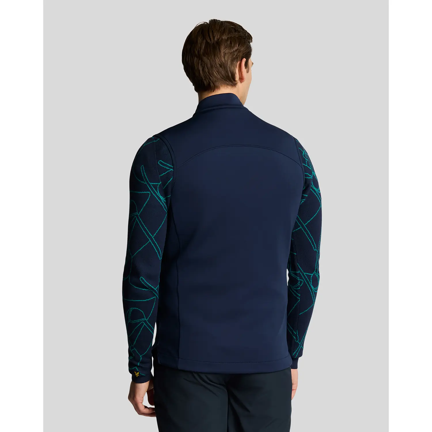 LYLE & SCOTT HYBRID QUILTED GOLF GILET - RYDER BLUE