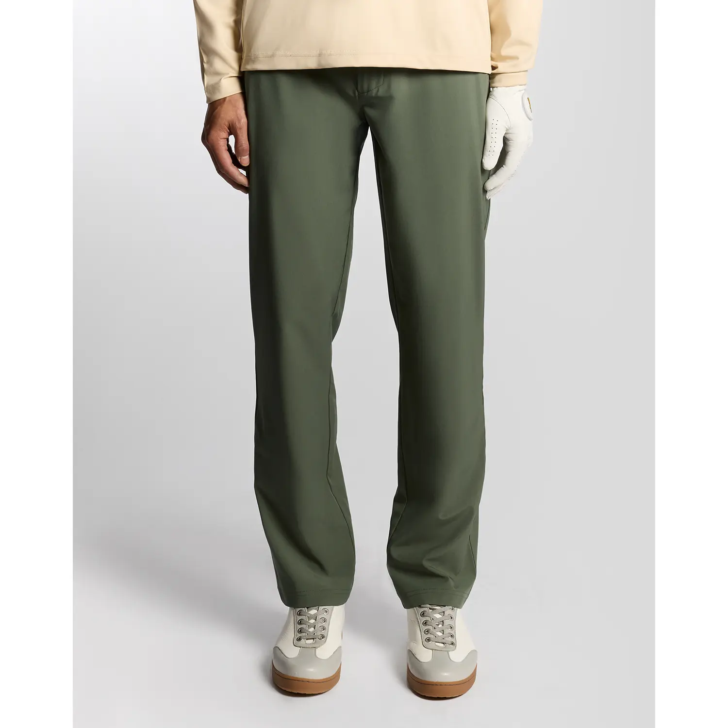 LYLE & SCOTT 5 POCKET GOLF TROUSERS - CACTUS GREEN