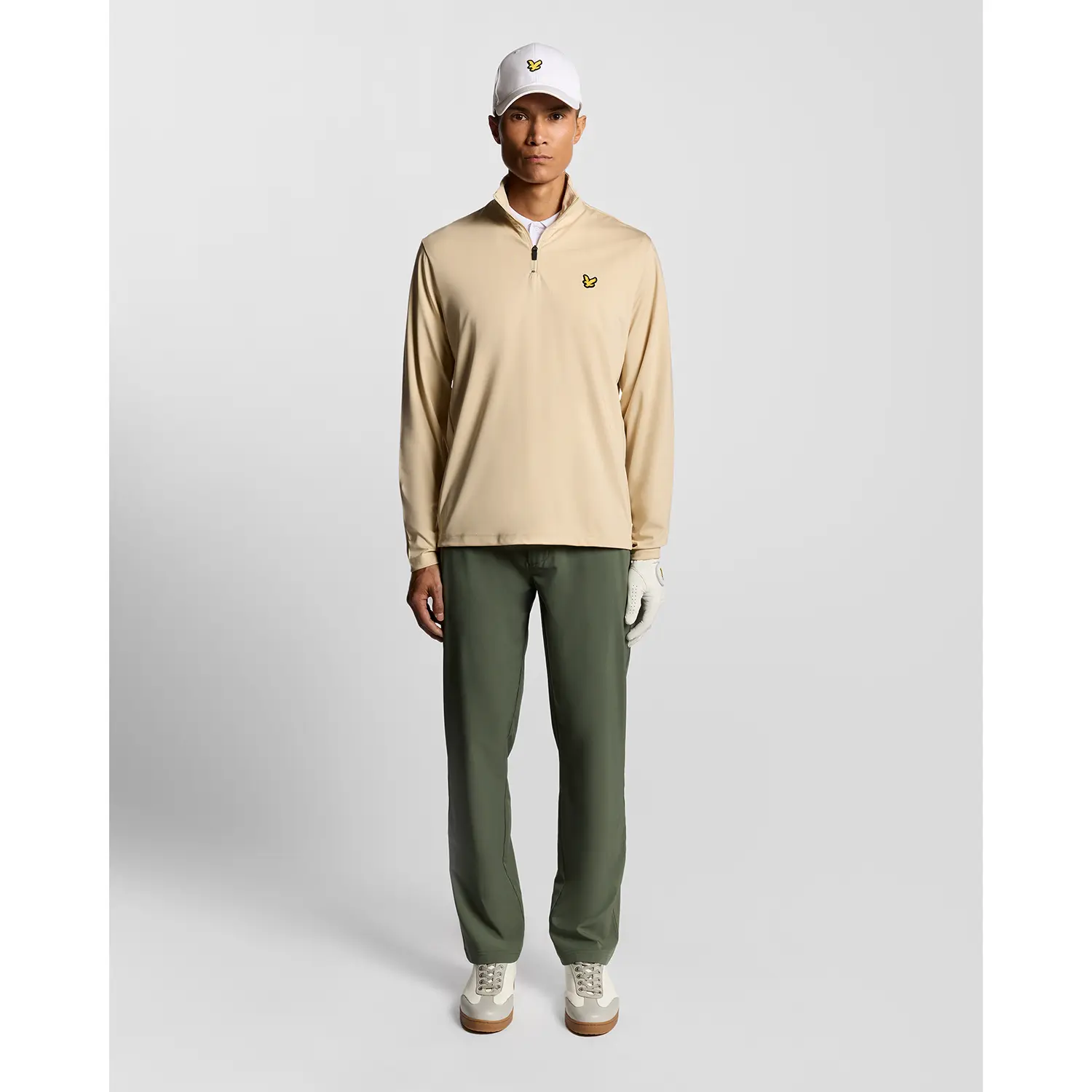 LYLE & SCOTT 5 POCKET GOLF TROUSERS - CACTUS GREEN
