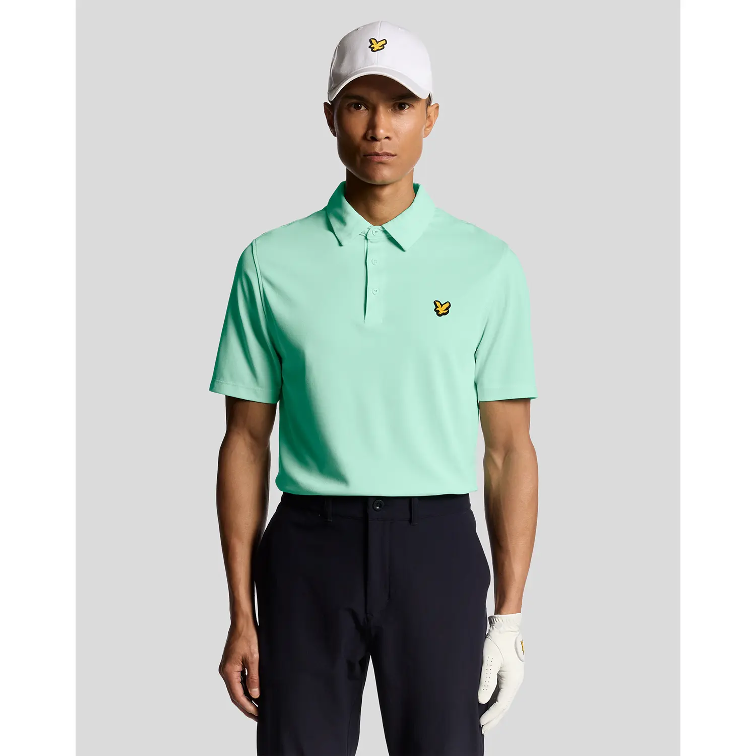 LYLE & SCOTT GOLF TOUR POLO SHIRT - TINTED AQUA