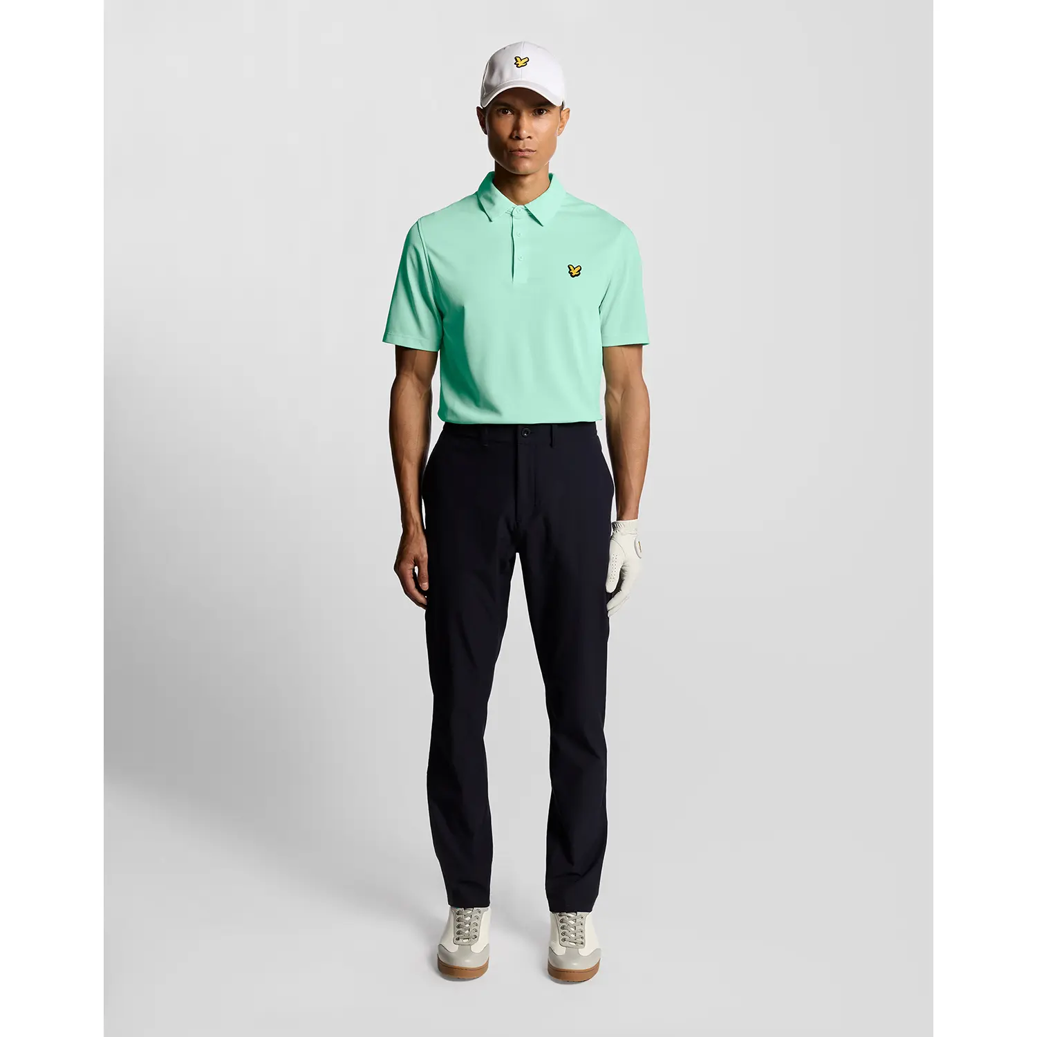 LYLE & SCOTT GOLF TOUR POLO SHIRT - TINTED AQUA