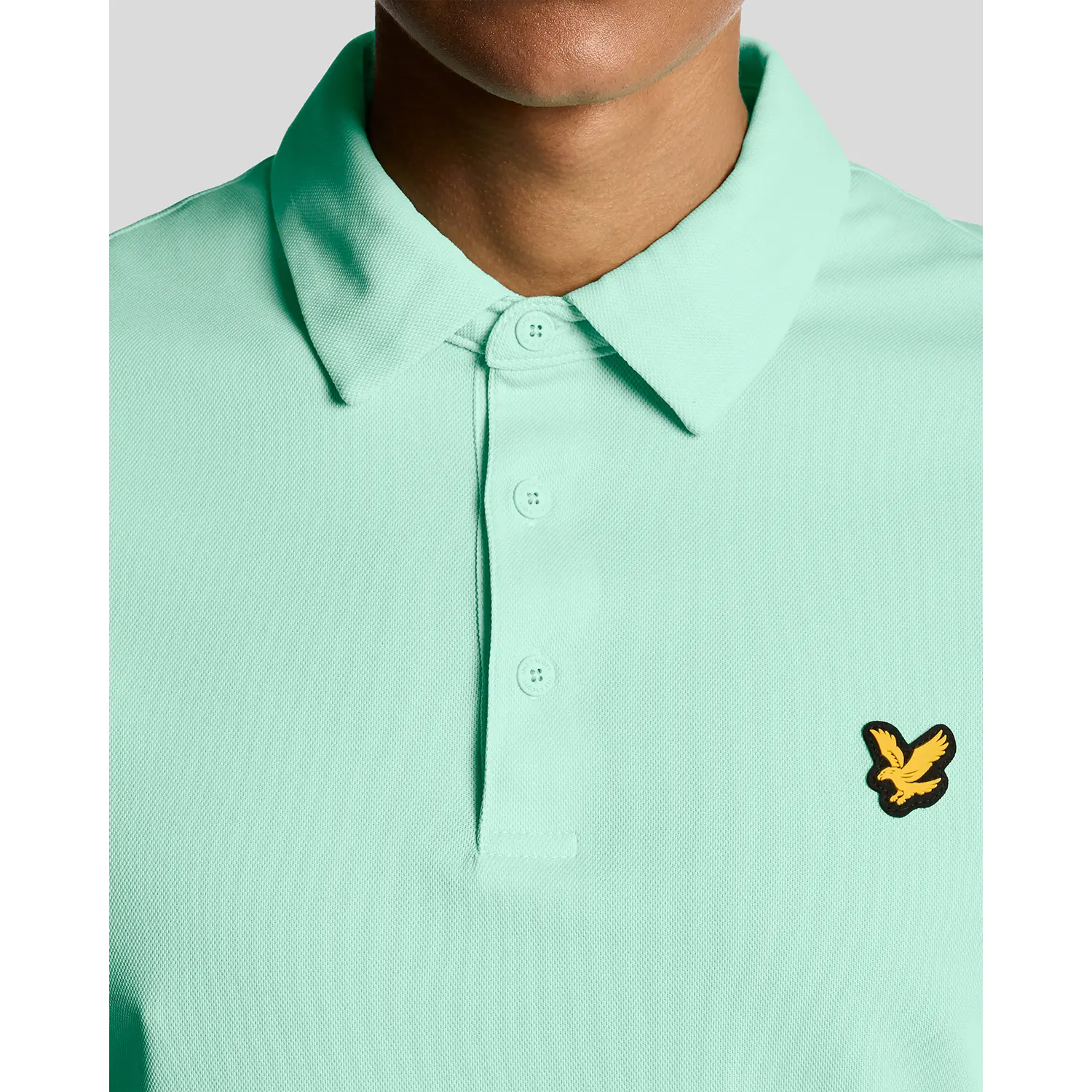 LYLE & SCOTT GOLF TOUR POLO SHIRT - TINTED AQUA