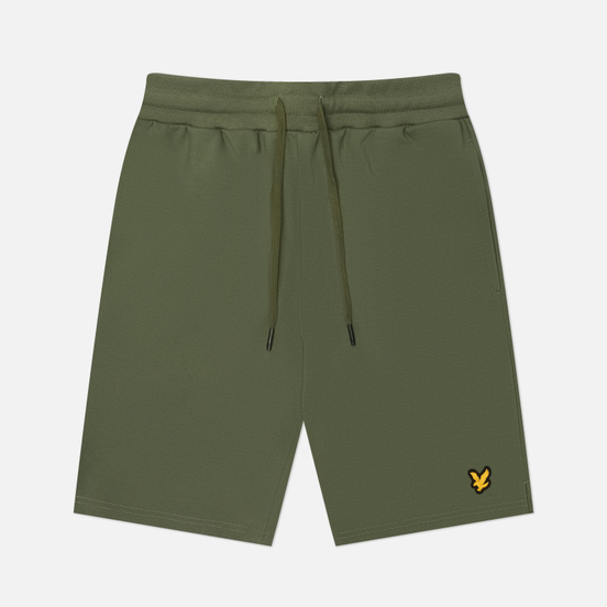 LYLE & SCOTT FLY FLEECE SHORTS - CACTUS GREEN