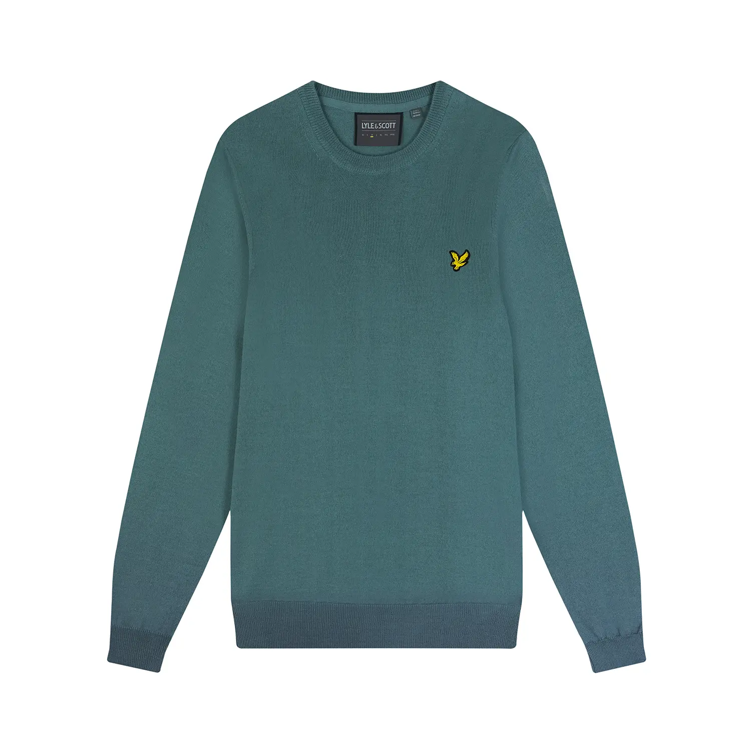 LYLE & SCOTT GOLF CREW NECK PULLOVER - IRON BLUE
