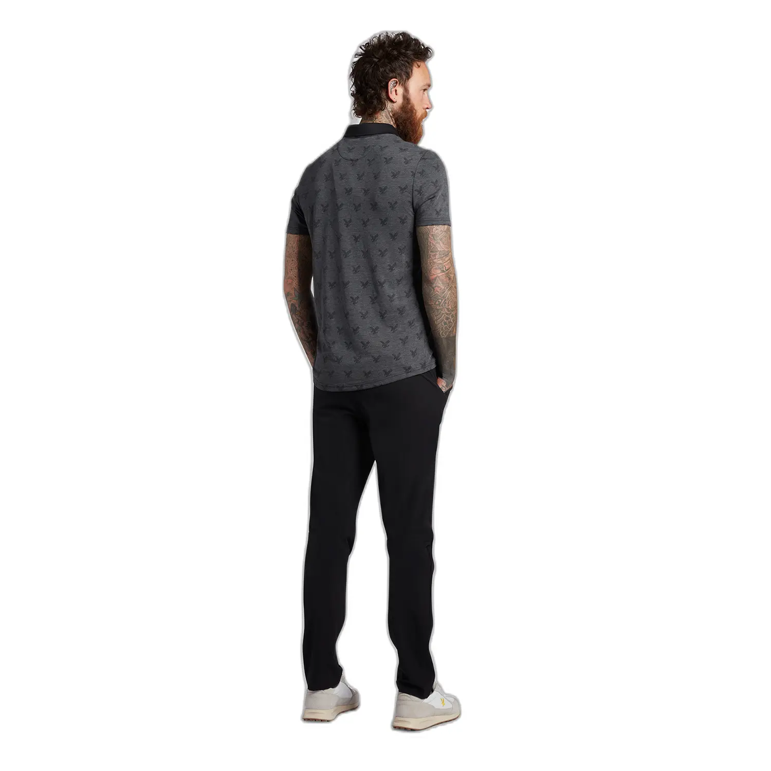 LYLE & SCOTT SLIM TROUSERS - JET BLACK