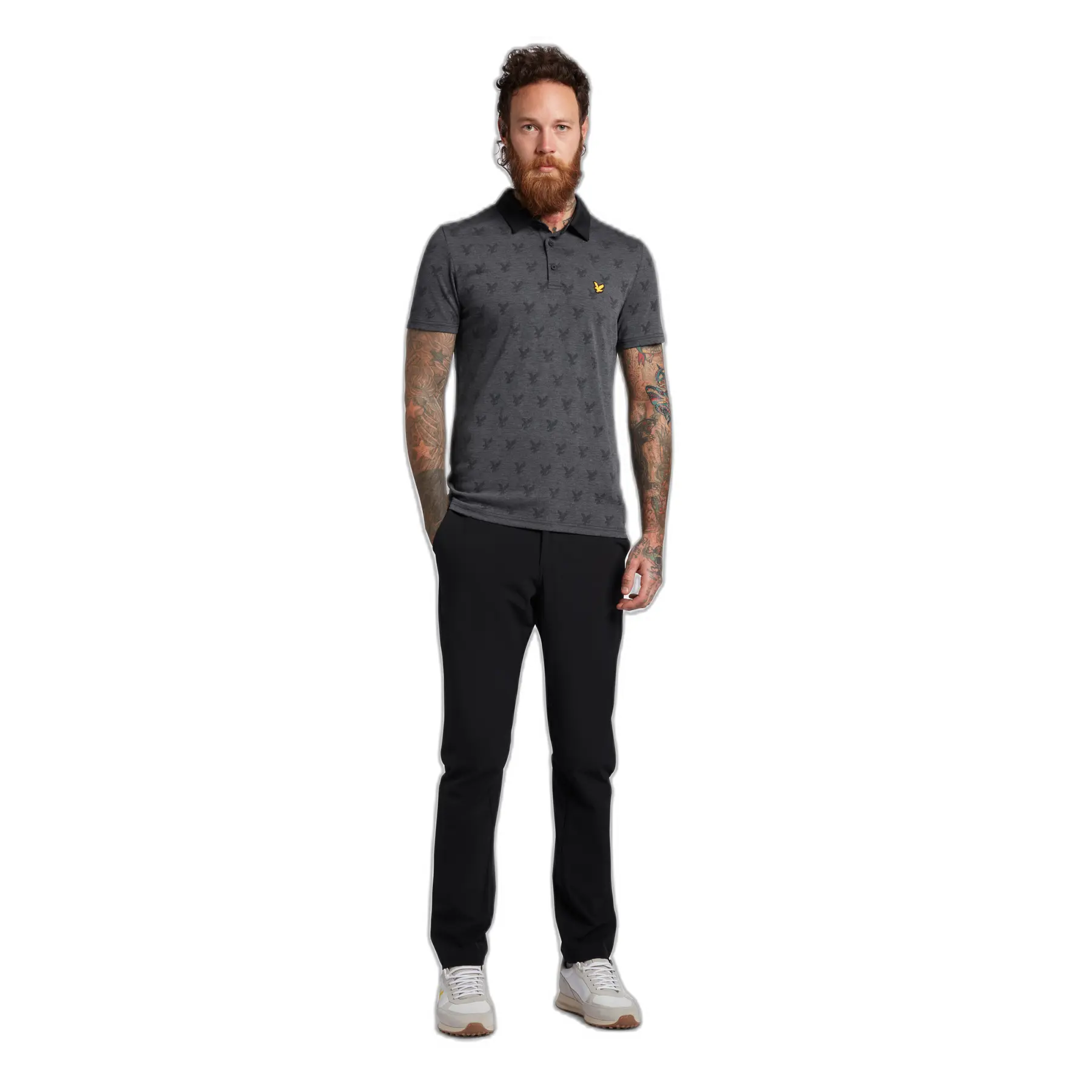 LYLE & SCOTT SLIM TROUSERS - JET BLACK