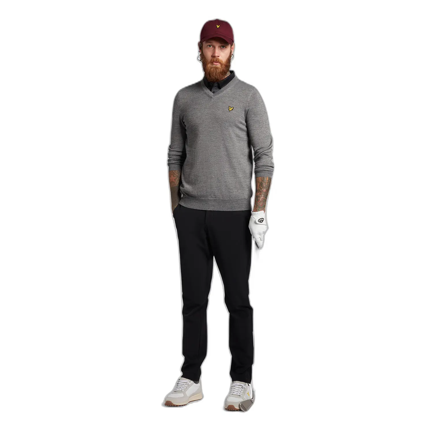 LYLE & SCOTT SLIM TROUSERS - JET BLACK