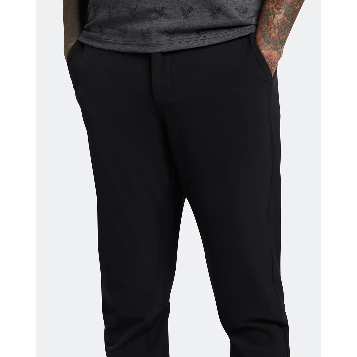 LYLE & SCOTT SLIM TROUSERS - JET BLACK