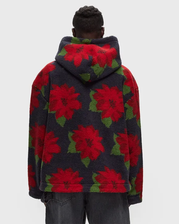 JW ANDERSON ZIP FRONT HOODED JACKET - NAVY