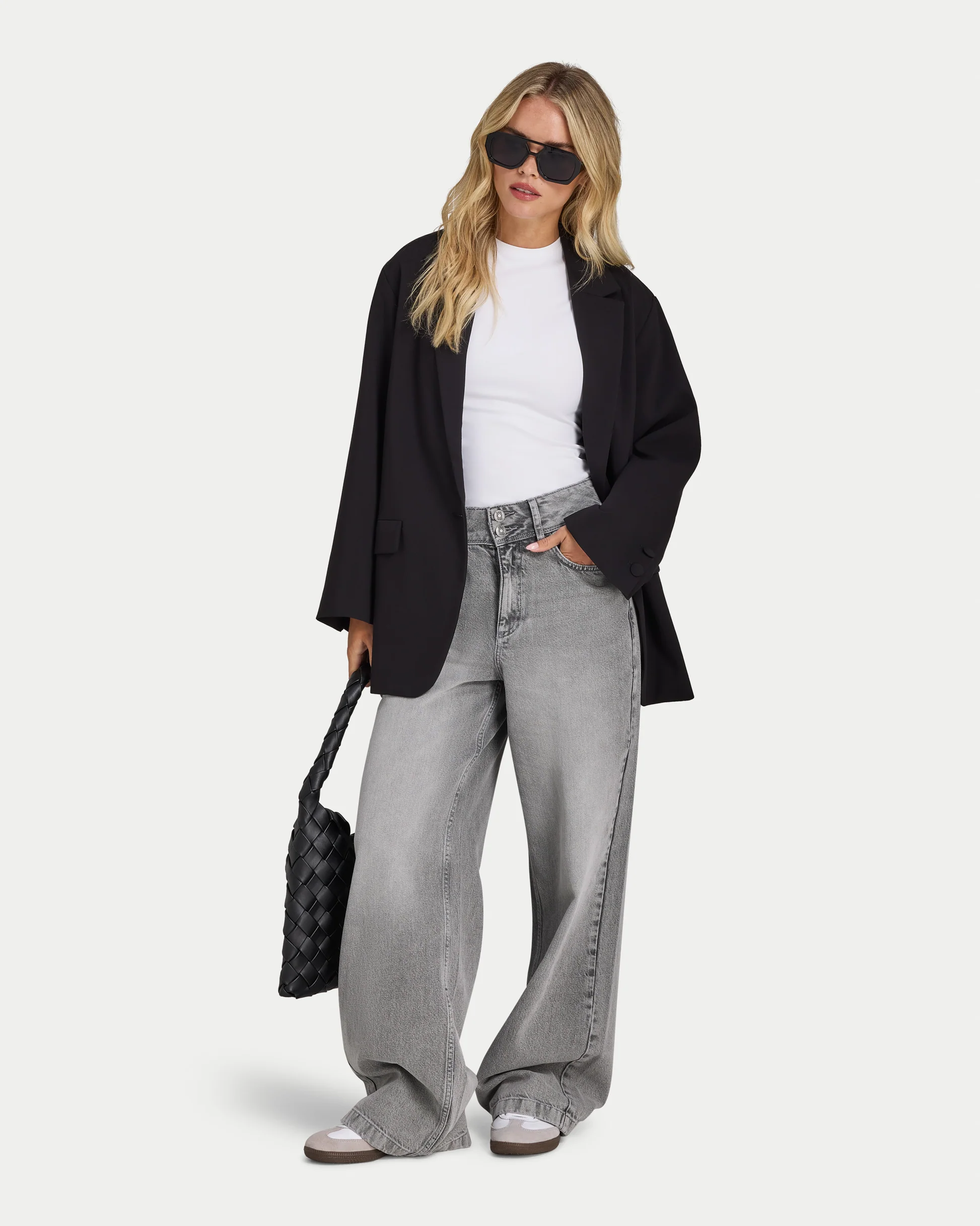 HERA WOMENS STUDIO BLAZER - CHARCOAL