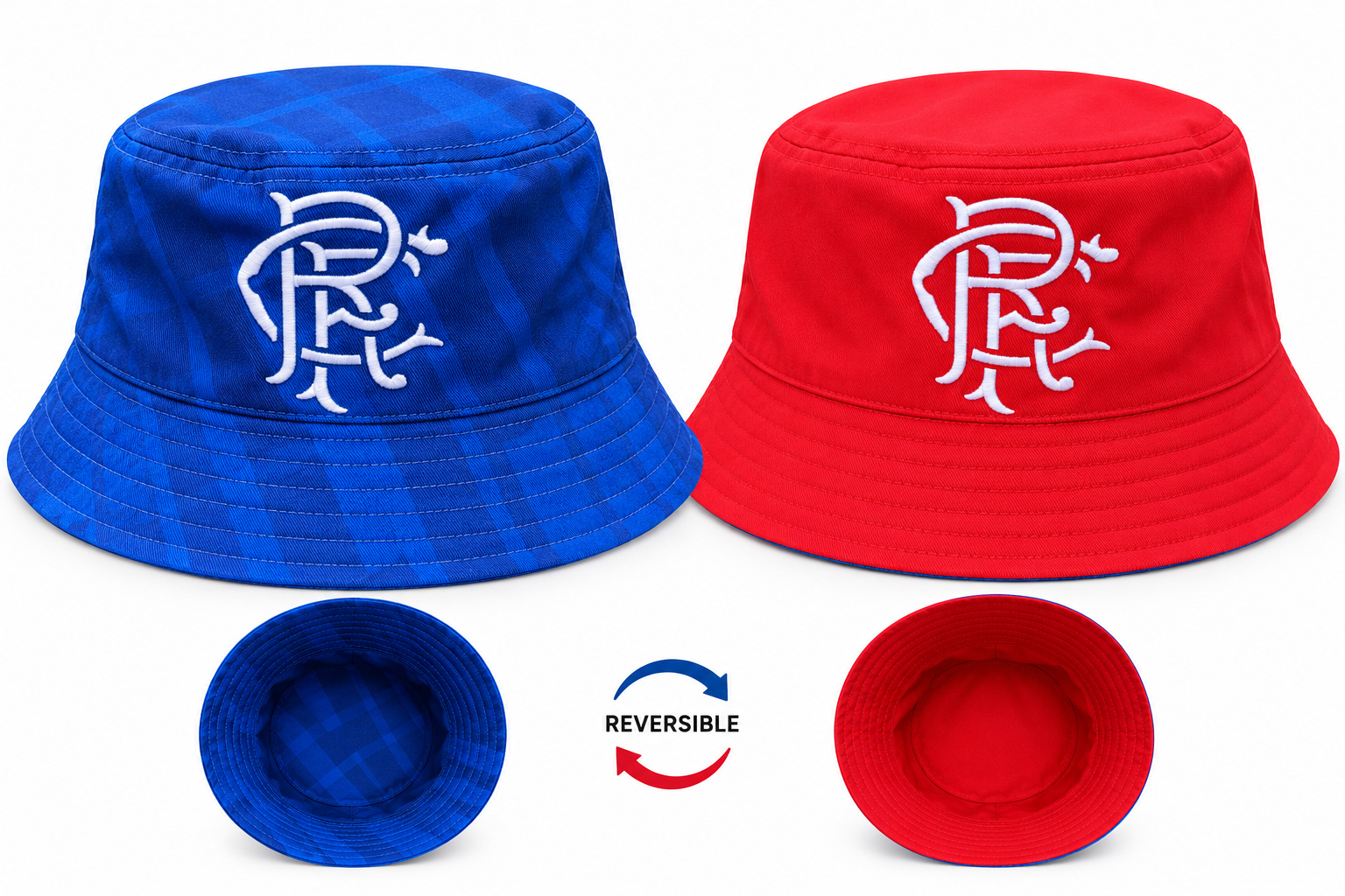 CASTORE RANGERS REVERSIBLE BUCKET HAT - BLUE