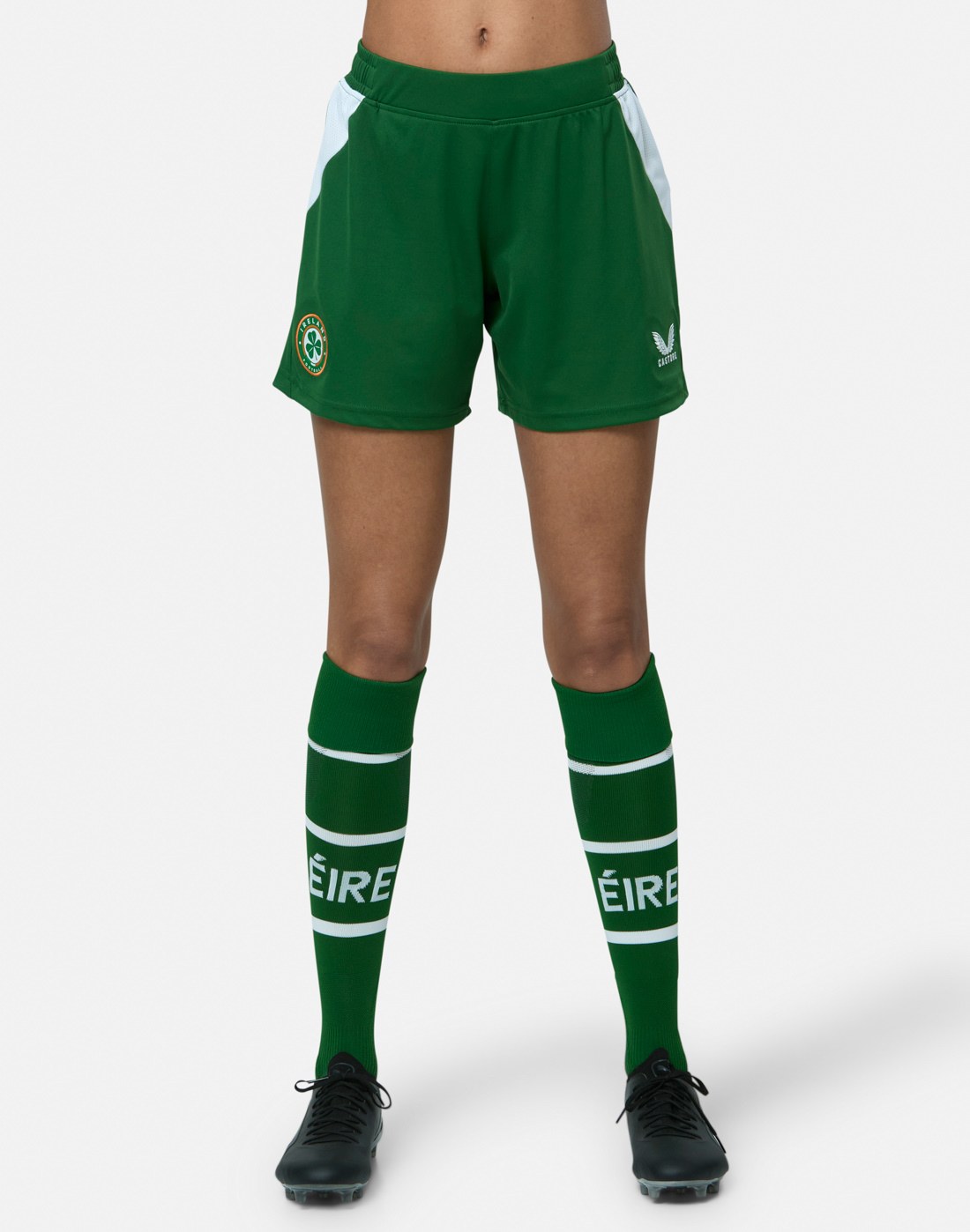 CASTORE HOME SHORT WOMENS - FORMAL GARDEN/CASTORE WHITE IRELAND FOOTBALL