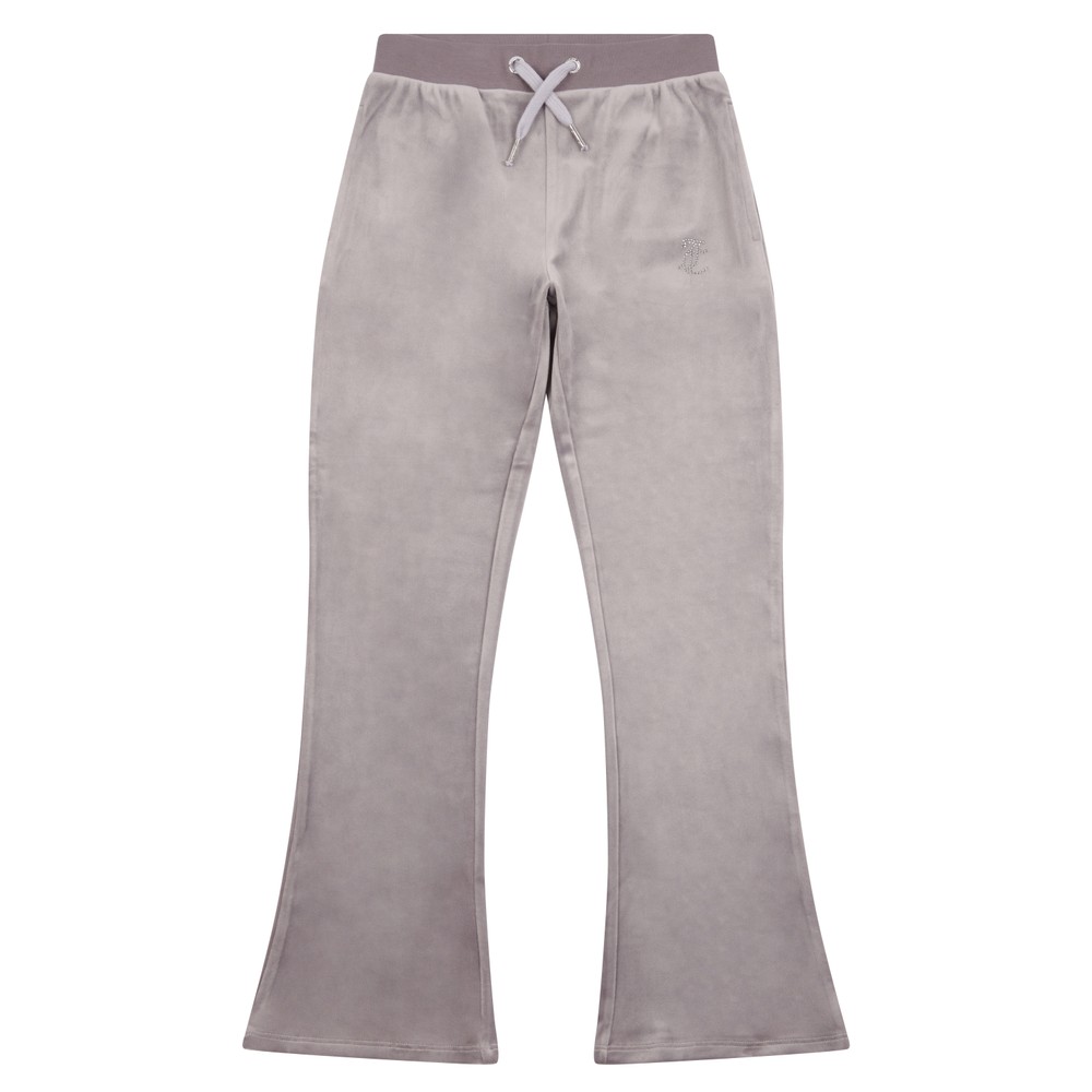JUICY COUTURE DIAMANTE VELOUR BOOTCUT - RABBIT