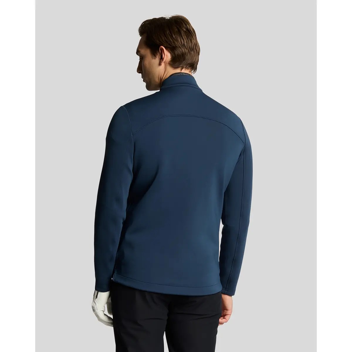 LYLE & SCOTT HYBRID QUILTED FULL ZIP GOLF JACKET - RYDER BLUE