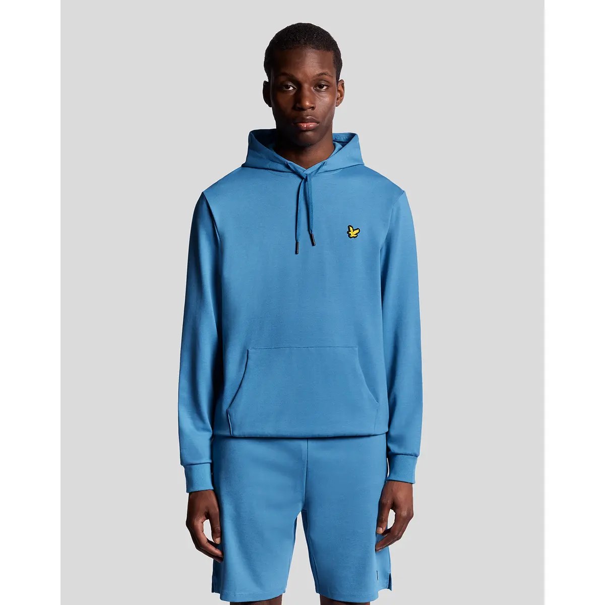 LYLE & SCOTT FLY FLEECE HOODIE - PARISIAN BLUE