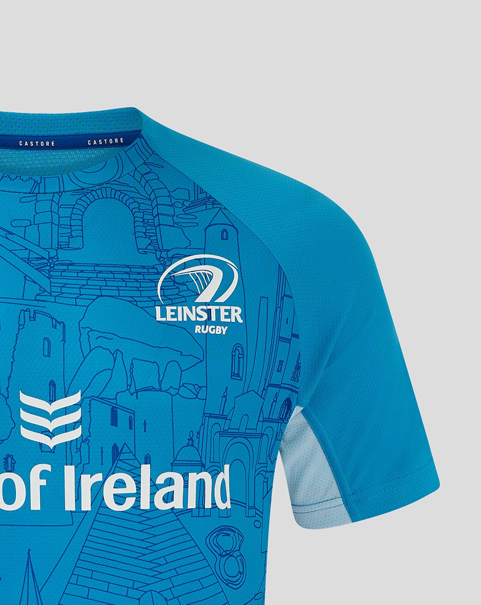CASTORE LEINSTER MATCHDAY SHORT SLEEVE TEE - MED BLUE/ CERULEAN