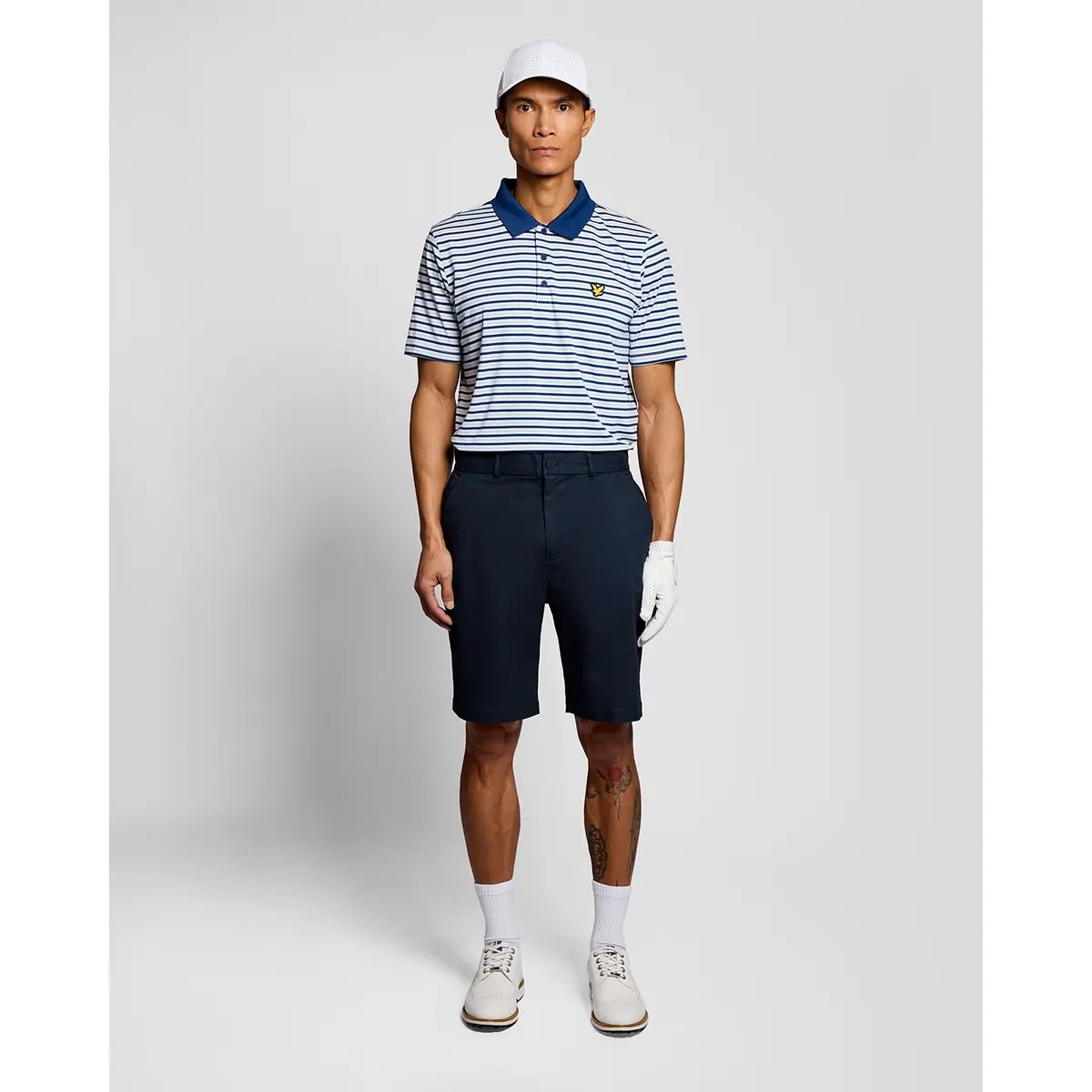 LYLE & SCOTT COURSE STRETCH CHINO SHORTS - DARK NAVY