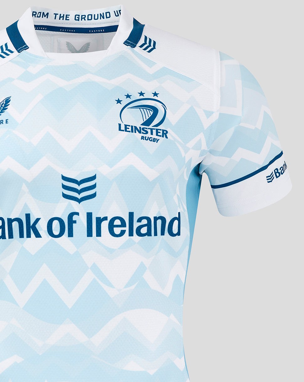 CASTORE LEINSTER AWAY PRO JERSEY - BRILLIANT WHITE/ FROZEN FJORD
