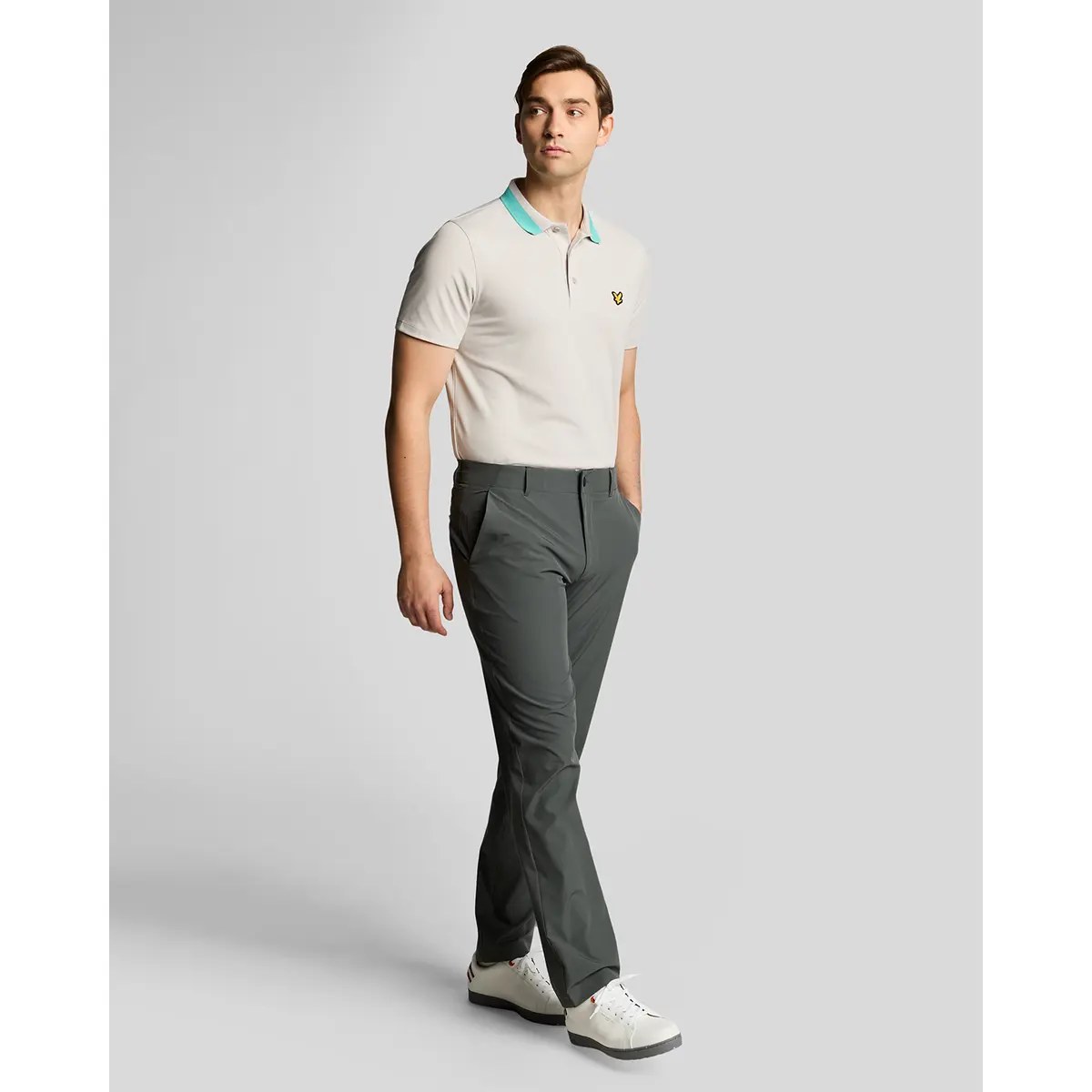 LYLE & SCOTT 5 POCKET GOLF TROUSERS - GRANITE